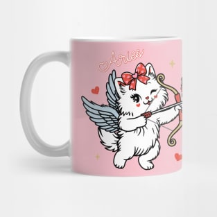 Aries Sassy Valentines Kitty Mug